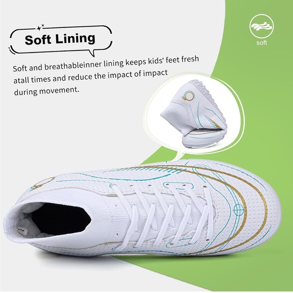 Kids Baseball Cleats Girls Softball Cleats Boys Baseball Shoes NWOT - Picture 6 of 7